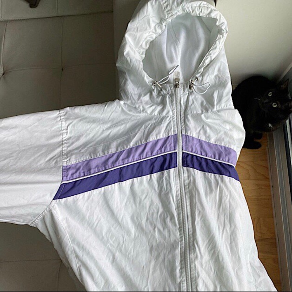 southcrest vintage white windbreaker size L